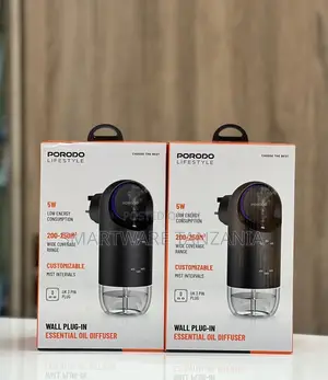 Porodo Wall Plug-in Essential Oil Diffuser 5w 200-250m3 Black Color
