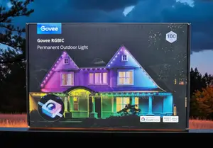 Govee Rgbic Permanent Outdoor Light 100ft Smart Google Alexa Wifi