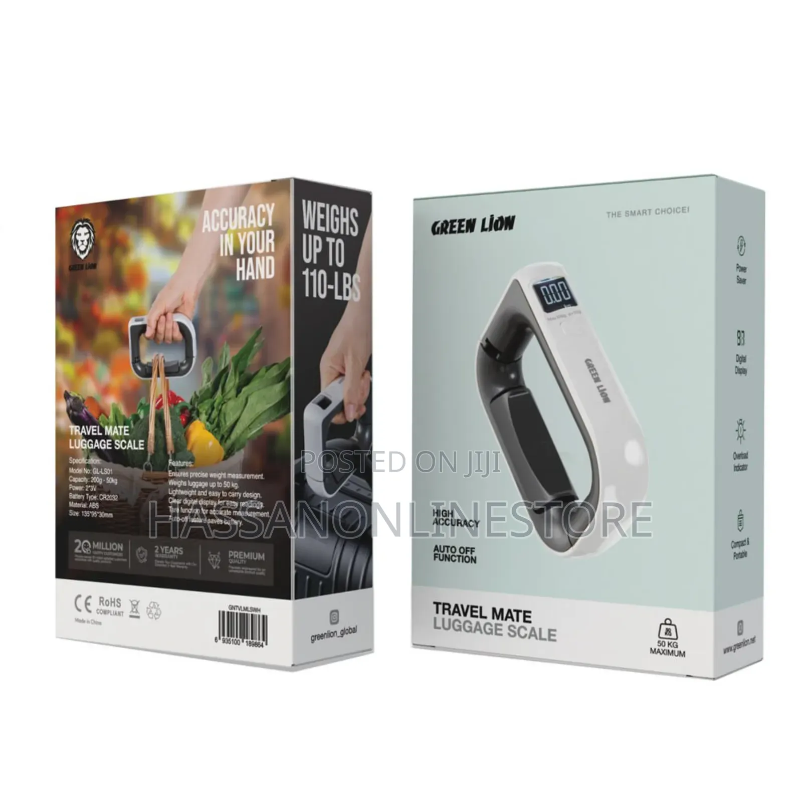 Green Lion Travel Mate Luggage Scale - White