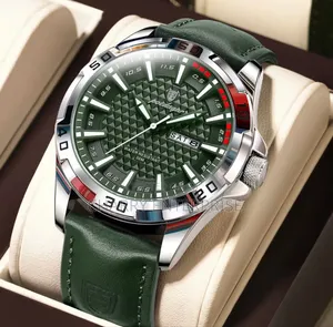 Poedagar Classic Watch Shows Days and Date Full Box Water Resistant