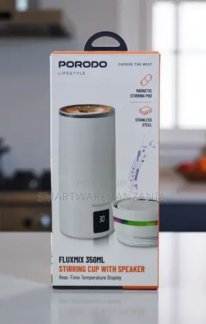 Porodo Fluxmix 350ml Stirring Cup With Bluetooth Speaker