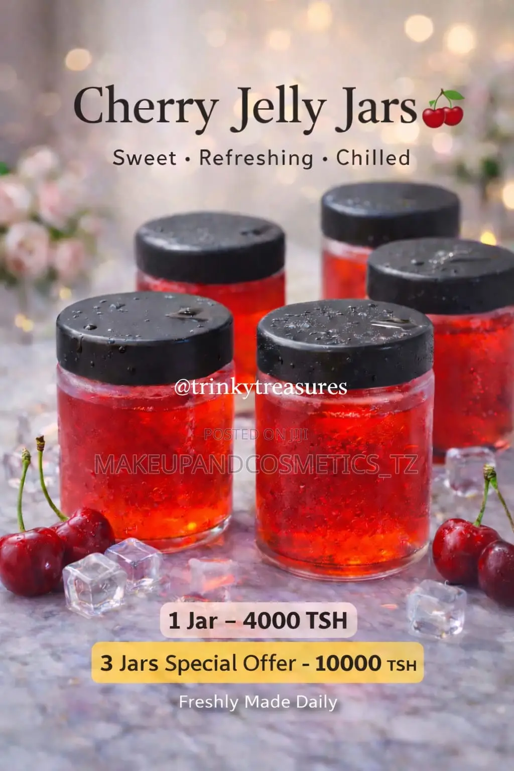 Cherry Jelly Jars