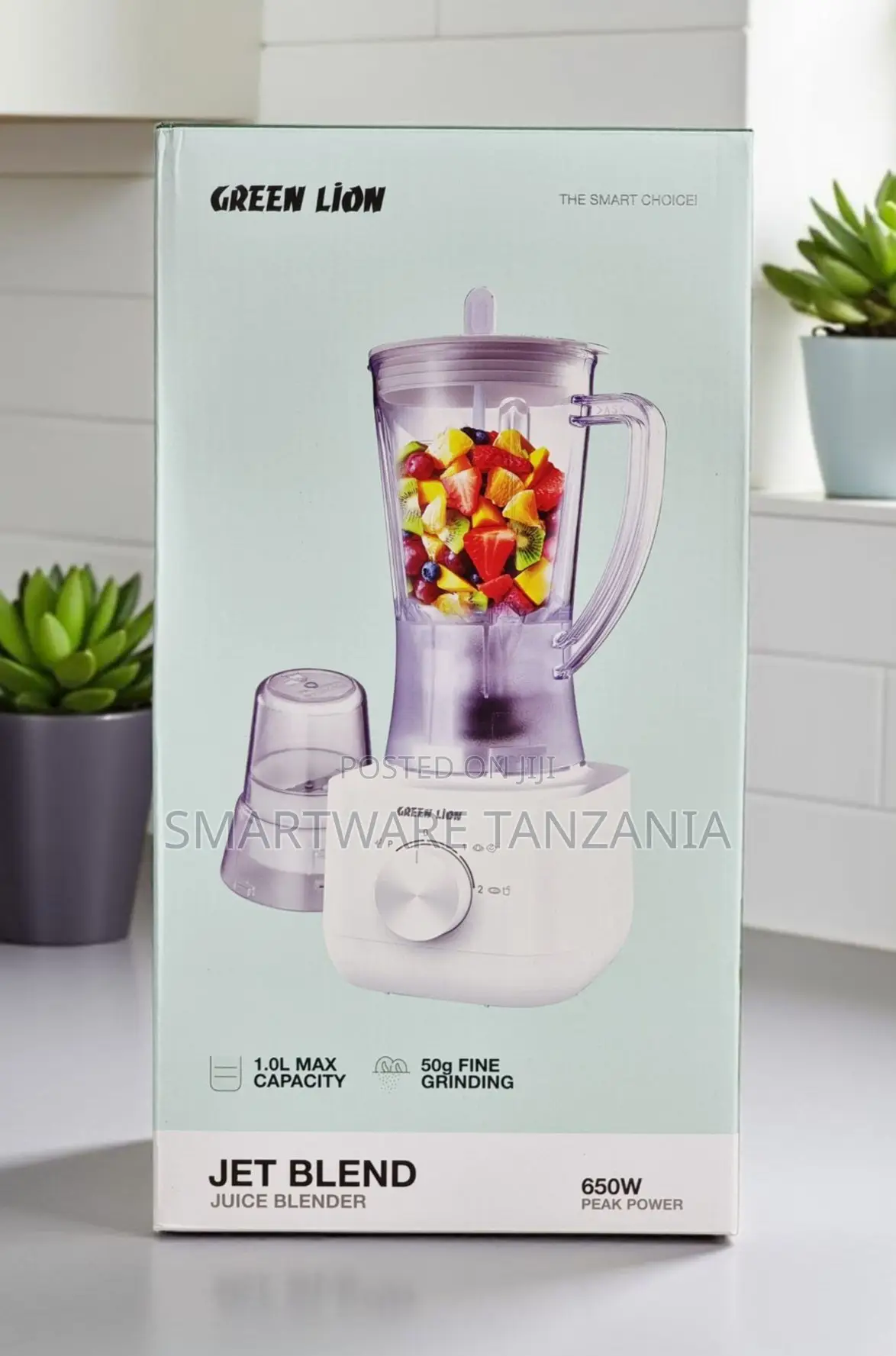 Green Lion Jet Blend Juice Blender 650w 1l Capacity With Grinder