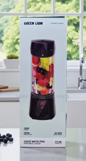 Green Lion Juice Mate Pro 470ml Portable Juicer 180w Black Color
