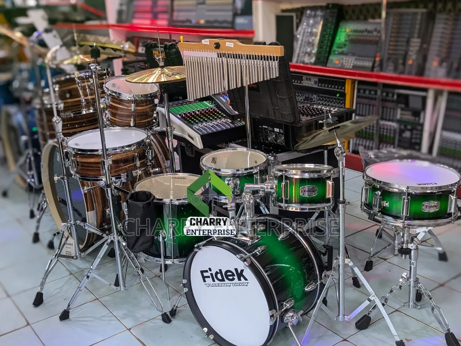 Fidek Platinum Drum Set Zipo 5 Seti Ya Ngoma for Church or Any Event