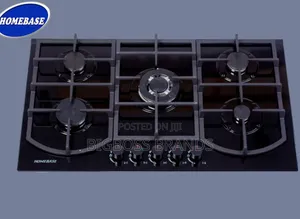 Hb-5109 Homebase 5hobs Full Gas Cooker _(Tempered Glass)