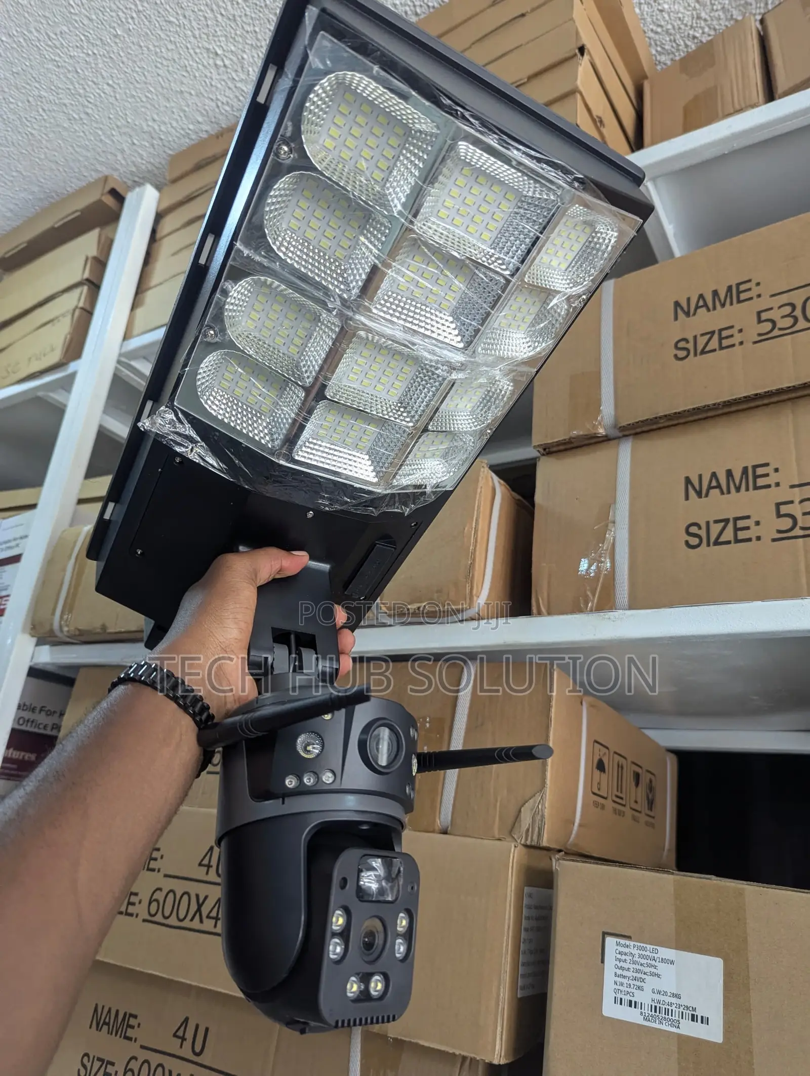 Solar Light 1000w With Security Camera