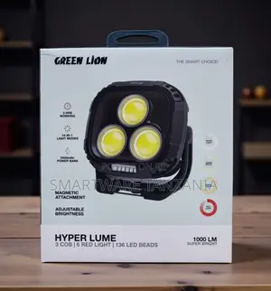 Green Lion Hyper Lume Work Light 1000lm 14 Modes 5400mah Battery