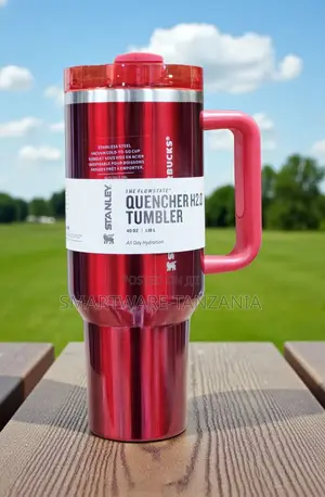 Stanley X Starbucks Quencher H2.0 40oz Metallic Red Tumbler 1.18l