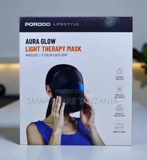 Porodo Aura Glow Light Therapy Mask Wireless 7-Color Minimize Pores
