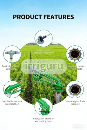 Gear Driven Rain Gun Sprinkler Brass