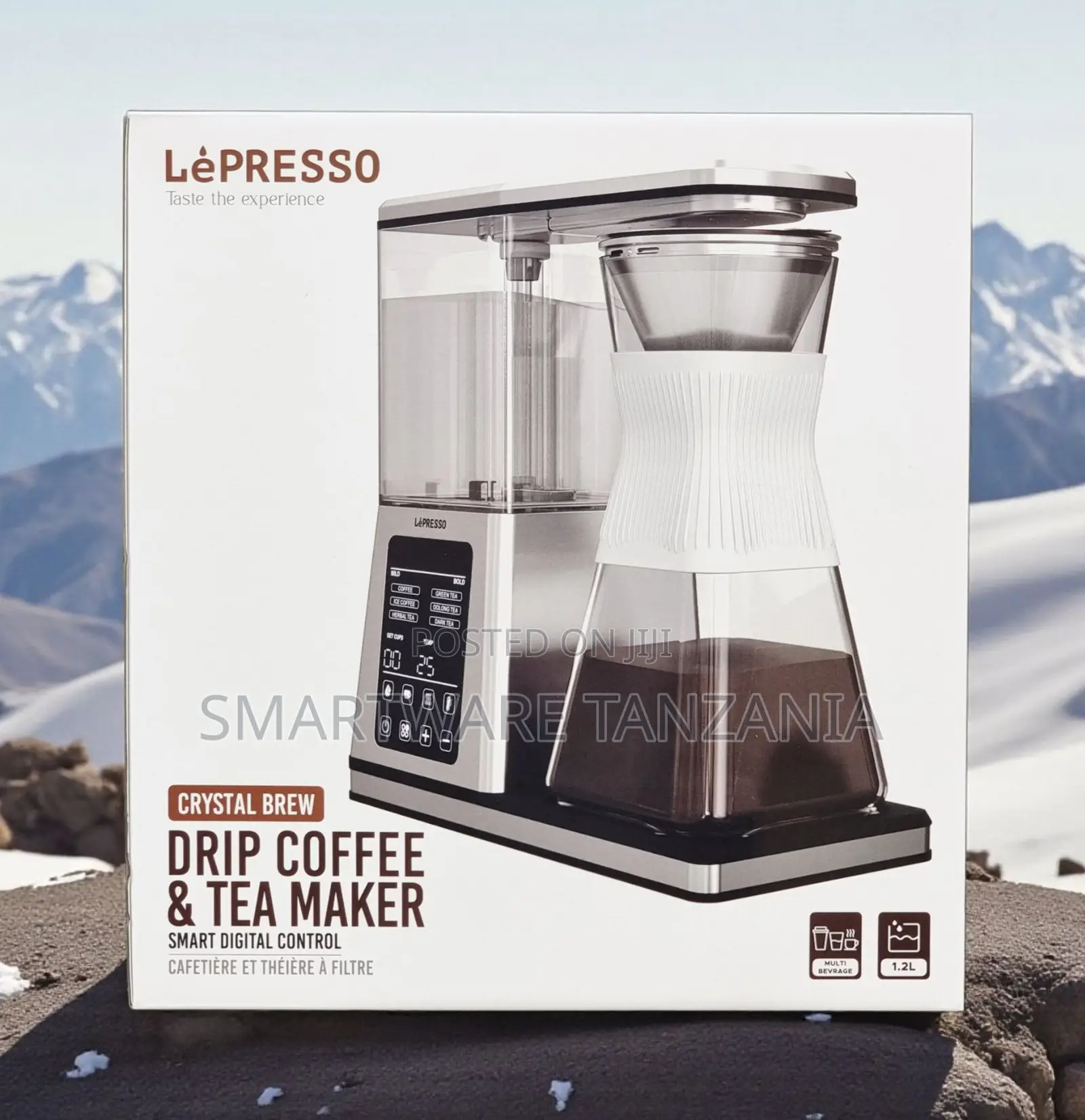 Lepresso Crystal Brew Smart Drip Coffee And Tea Maker 1.2l