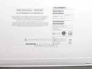 New Laptop Apple MacBook Air 2024 M3 13-inch 16GB Apple M3 SSD 256GB