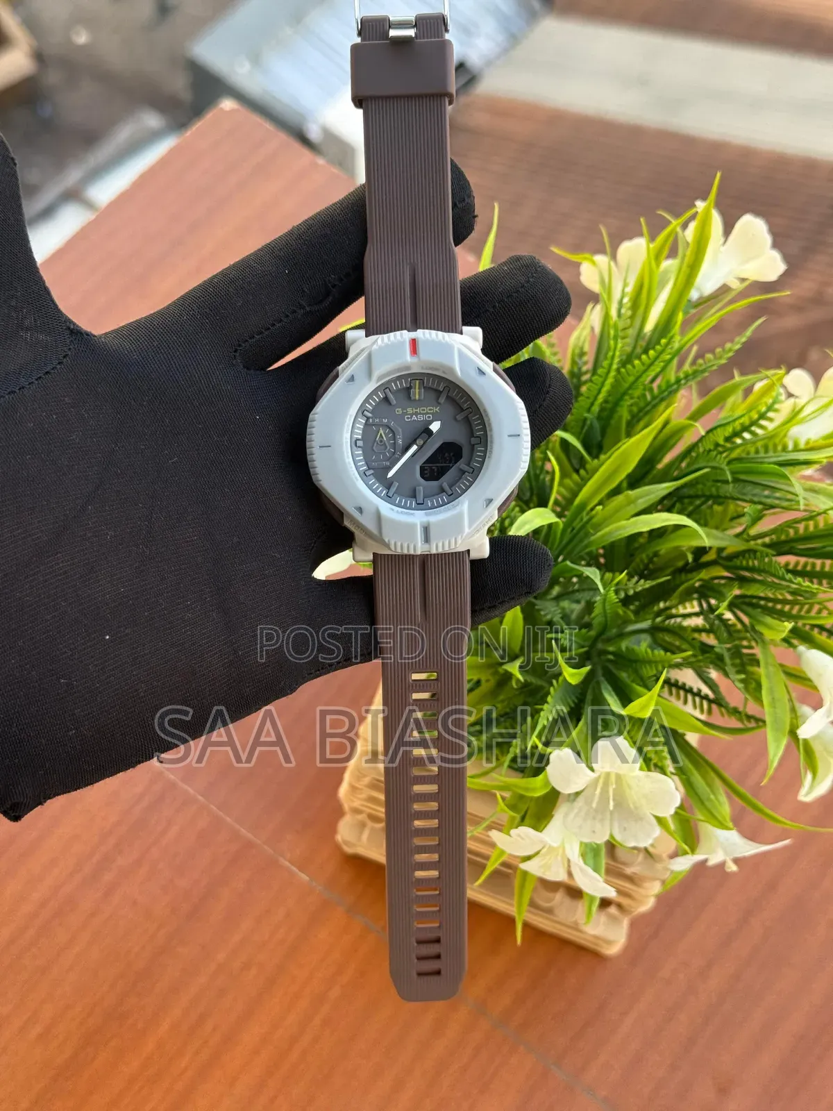 G-Shock Watches Brown Colour and Gray Case Water Resist