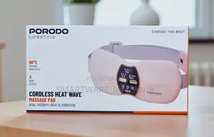 Porodo Cordless Heat Wave Massage Pad Dual Heat Vibration Therapy