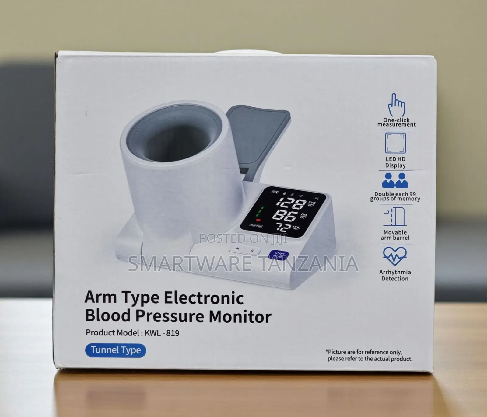 KWL-819 Arm Type Tunnel Blood Pressure Monitor Arrhythmia Led
