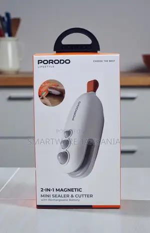 Porodo 2 in 1 Magnetic Mini Sealer and Cutter Rechargeable Battery