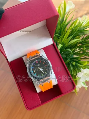 G Shock Watches Orange and Transparent Water Resist