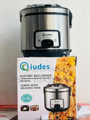 Qiudes Electric Rice Cooker 2.2l Silver