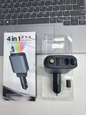 4-in-1 Retractable Car Charger