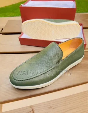 Santoni Brand New Men's Leather Shoes Very Classic