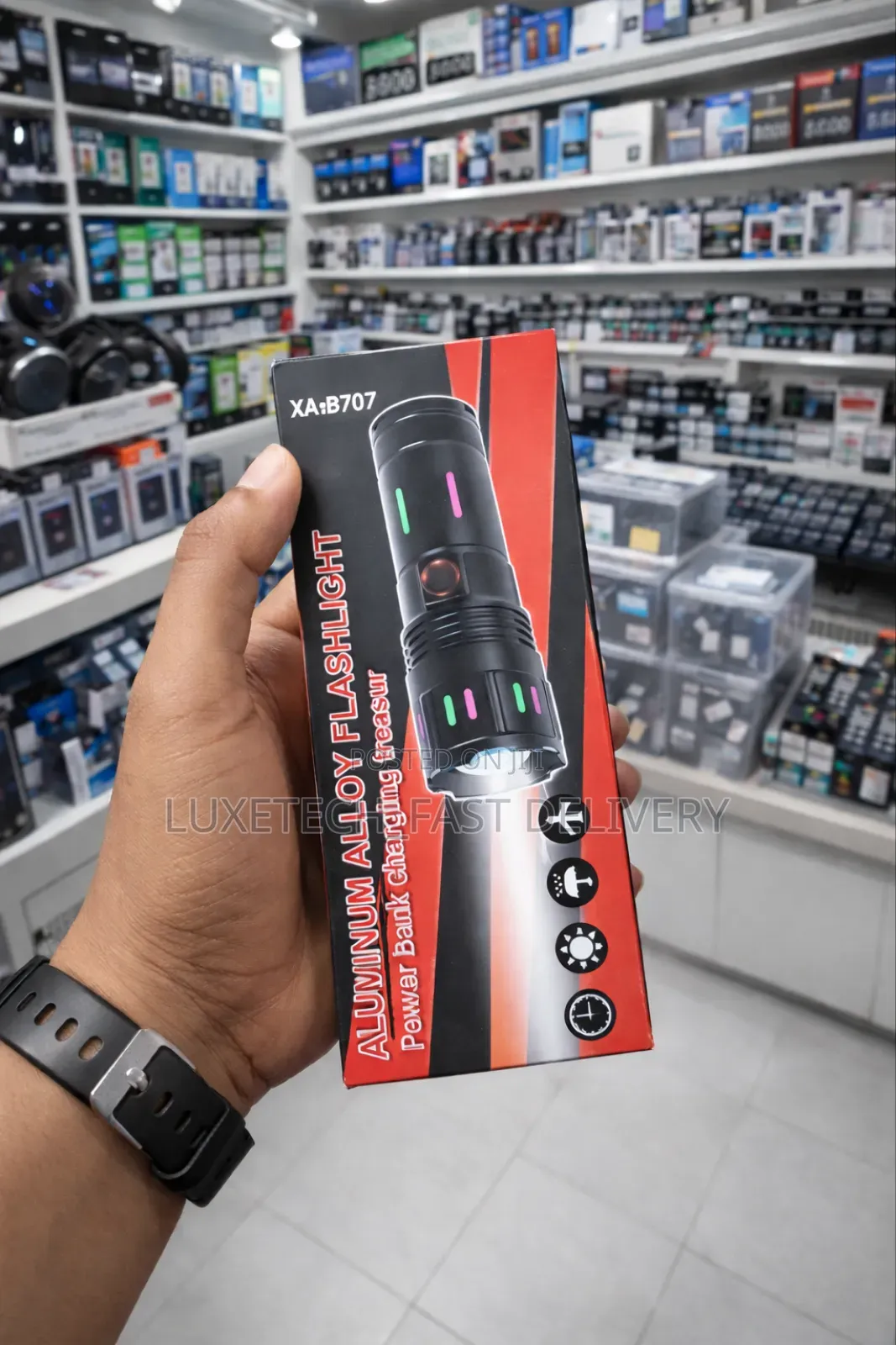 Rechargeable Torch Aluminum Alloy Flashlight