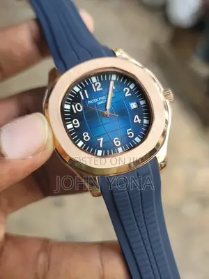 Patek Philippe Aquanaut Ref 5168g-001 in White Gold With a Blue Dial