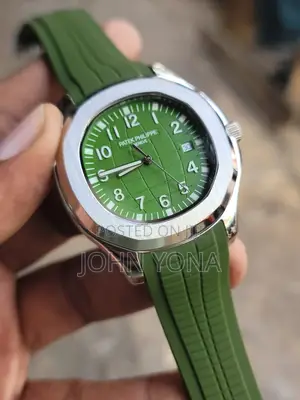 Patek Philippe Aquanaut, With a Customized Green Strap