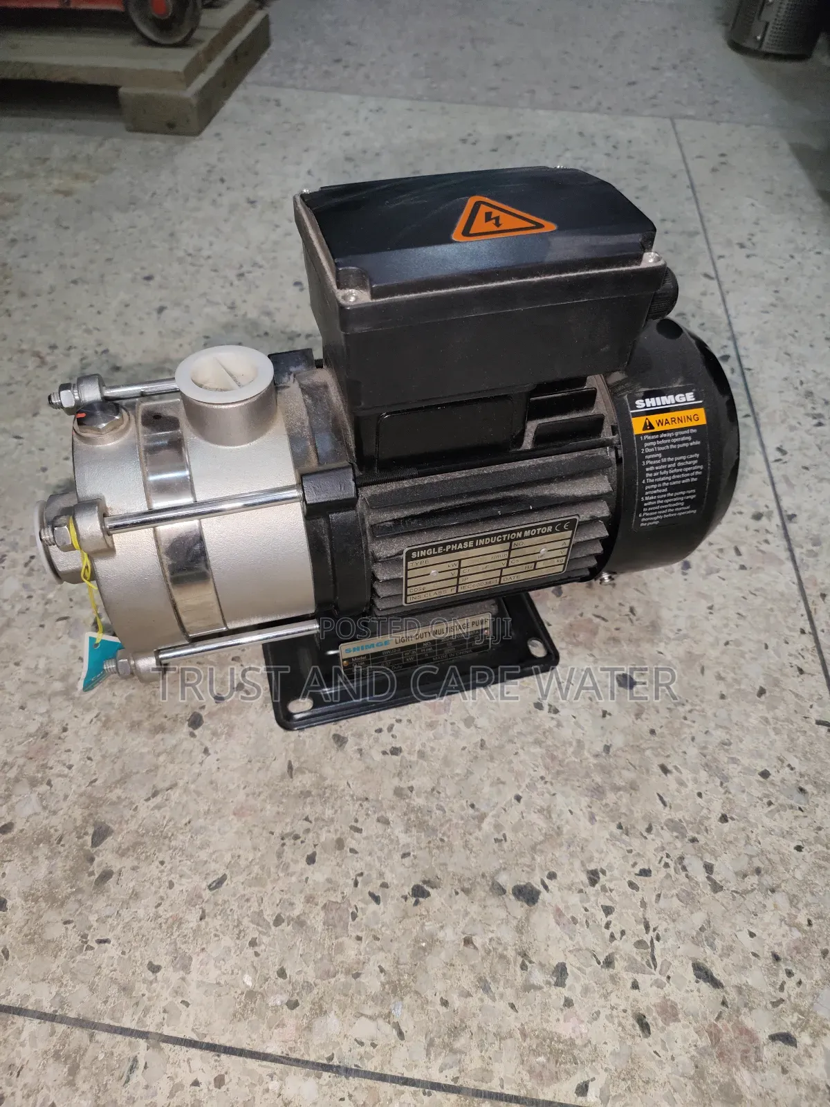 Shimge Surface Light Duty 0.5hp Multistage Pump (Single Phase)