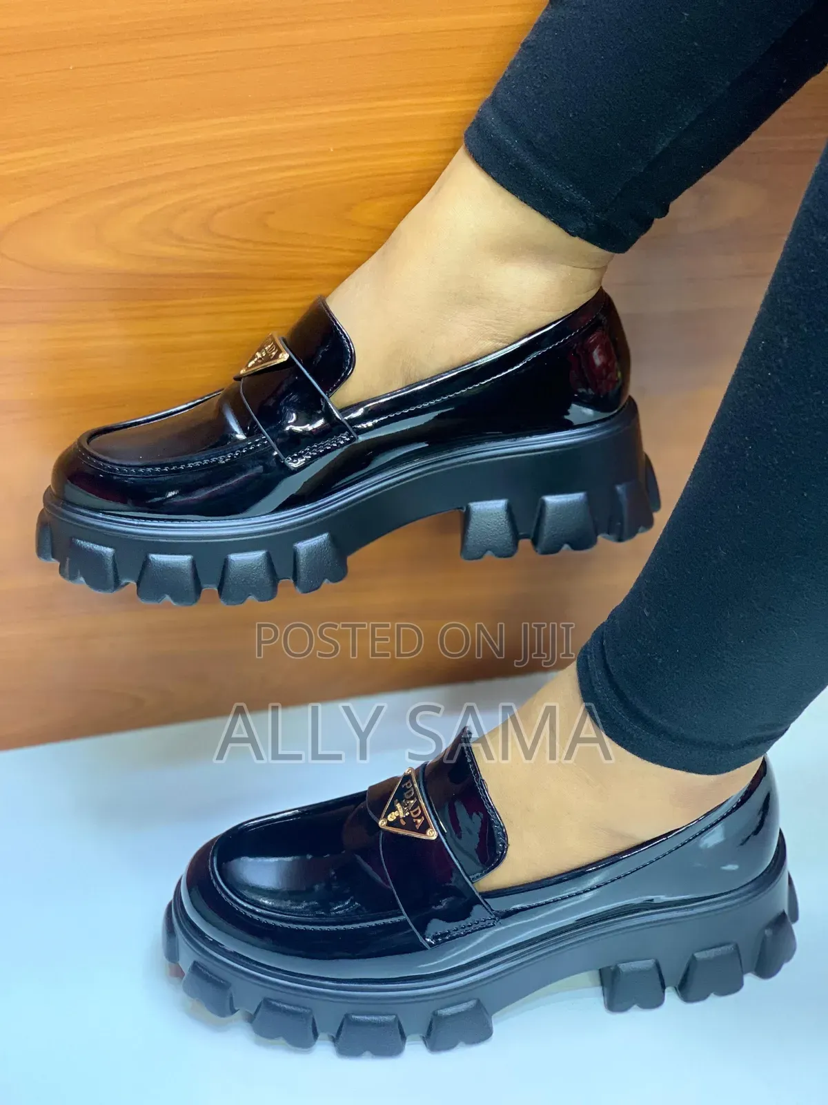 Women's Shoes Black Material Leather More Brand