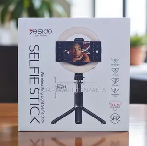 Yesido Sf12 Wireless Ring Light Selfie Stick Tripod 80cm Aluminum