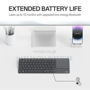 Rapoo E900t Portable Mini Wireless Keyboard With Touchpad - Black