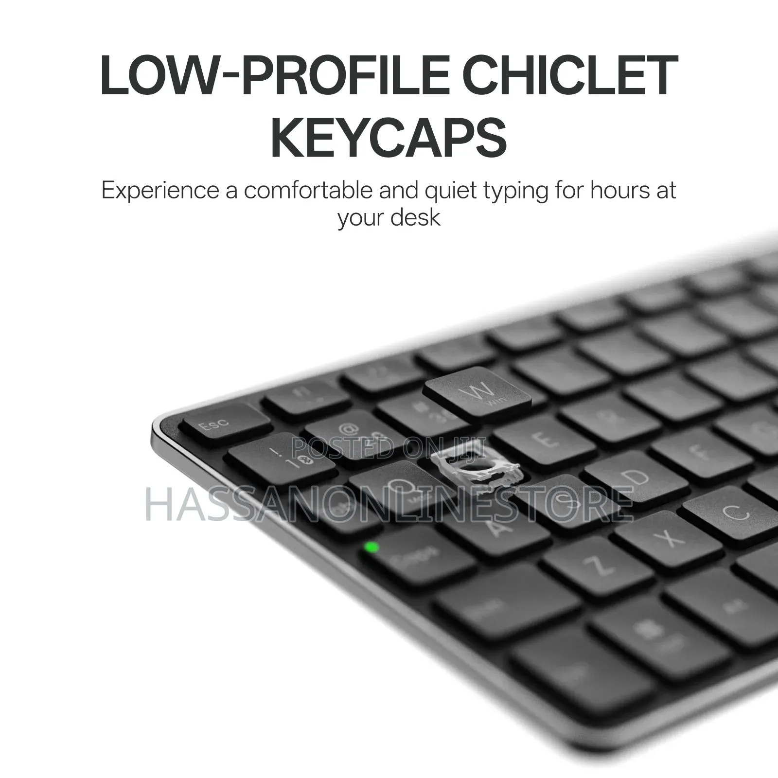 Rapoo E900t Portable Mini Wireless Keyboard With Touchpad - Black