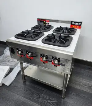 Commercial High Pressure Gas Stove 4 Burner