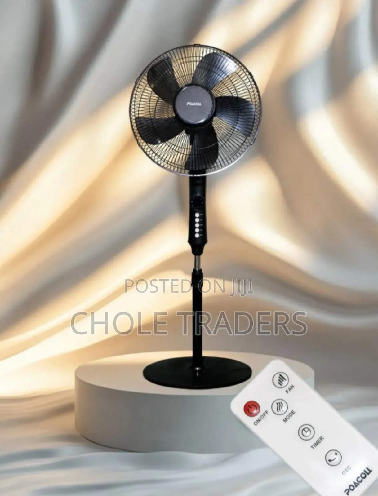 16" Poacoll Stand Fan With a Remote Controller