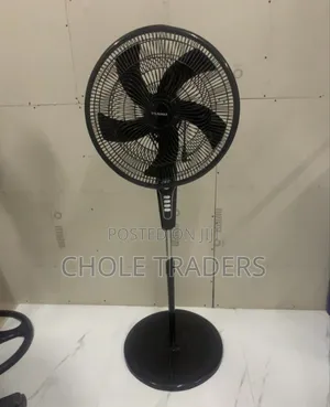 18" Black Colour Solar Max Stand Fan