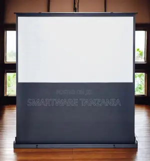 Floor-Standing Pull-Up Projector Screen for Any Room