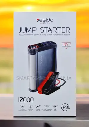 Yesido Yp36 12000mah Portable Car Jump Starter 12v