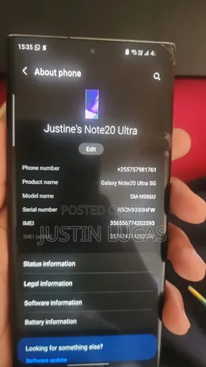 Samsung Galaxy Note 20 Ultra 5G 128 GB Black