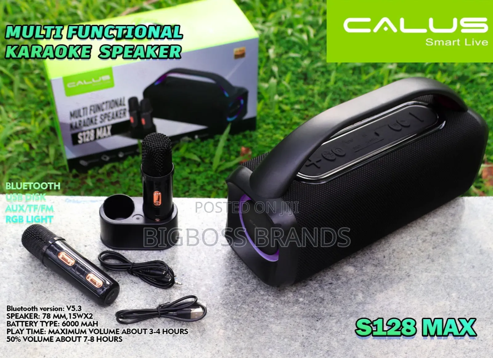 Calus Wireless Karaoke Speaker With Microphones S128 Max 40w