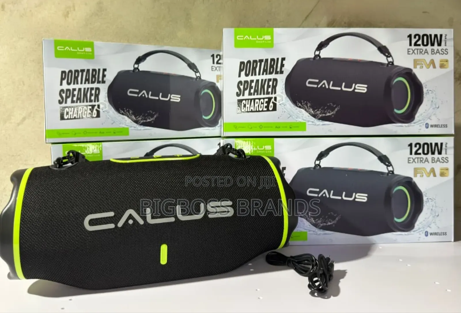 Calus Charge 6 Wireless Fm Speaker 120w
