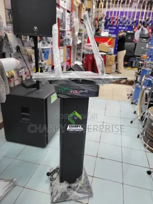 Tolaye Classic Podium/ Lectern Mimbari With Amplifier Speaker Mic, Taa