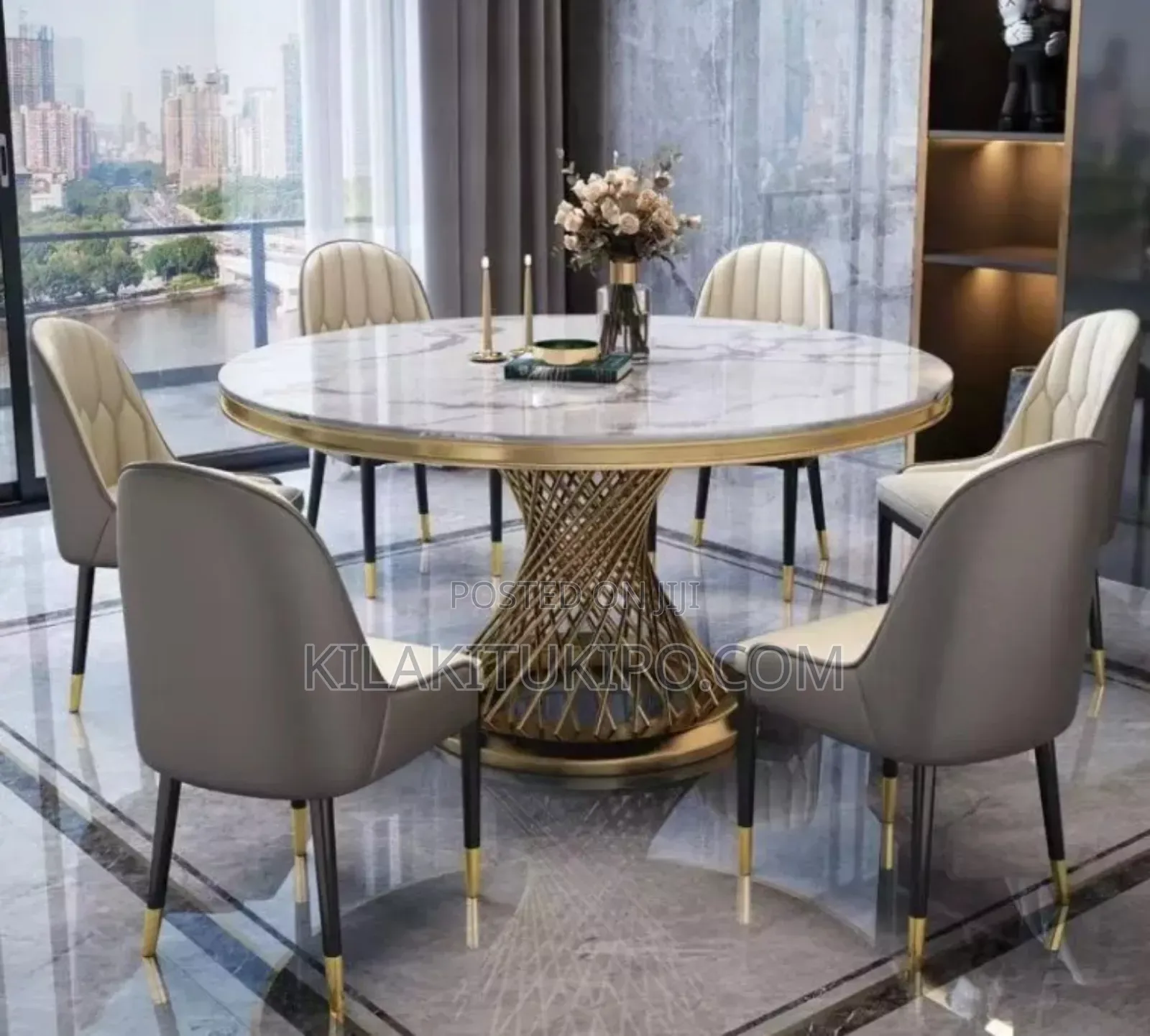 X Shape Dining Table for Big Family
