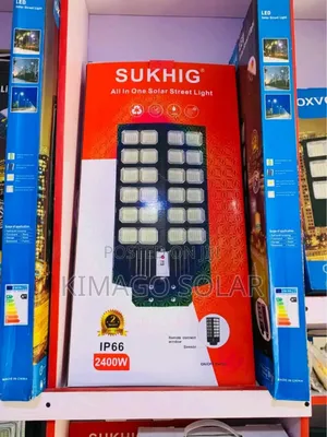 2400w Solar Street Light Hakuna Umeme, Mwanga Mkubwa Sana!