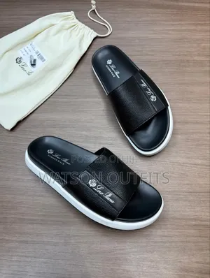 Loro Piana Brand New Men's Original Leather Sandals Classic Soles