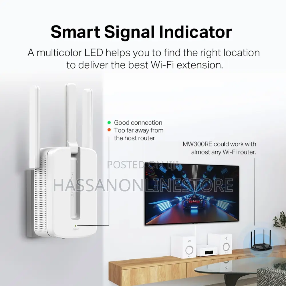 Mercuys Mw300re 300 MBPS Wi-Fi Range Extender