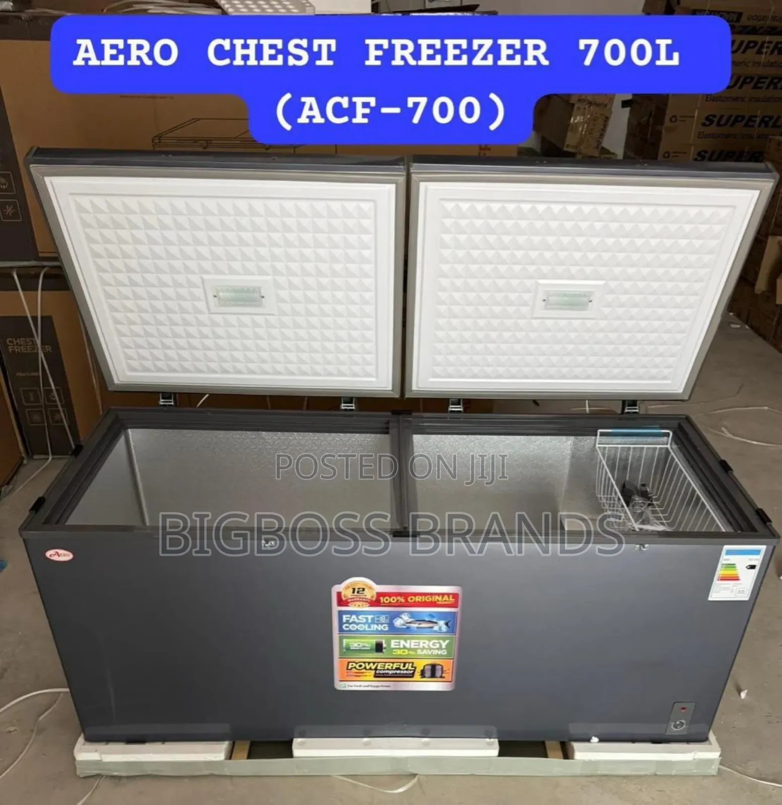 Aero (Acf-700) Double Door Chest Freezer 700 Liters