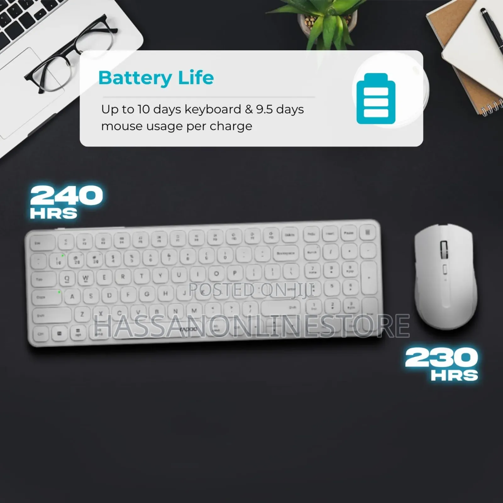 Rapoo 9350s Wireless Mouse Keyboard Combo