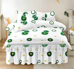 Bedding Set Bedsheet (Bedskirt + Pillow Cases
