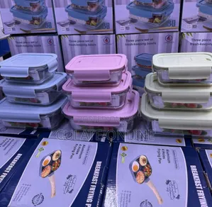3pcs Airtight Glass Storage Containers